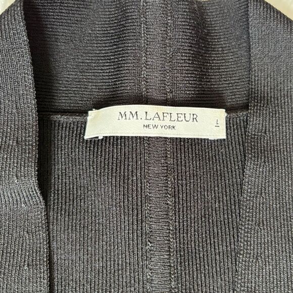 MM. Lafleur The Sant Ambroeus Jardigan Jacket Black Womens Large Career Wear - Picture 6 of 7